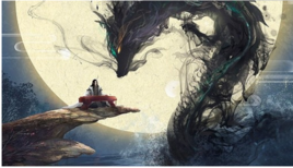 小杰后车座抱着妈妈去姥姥家搬家